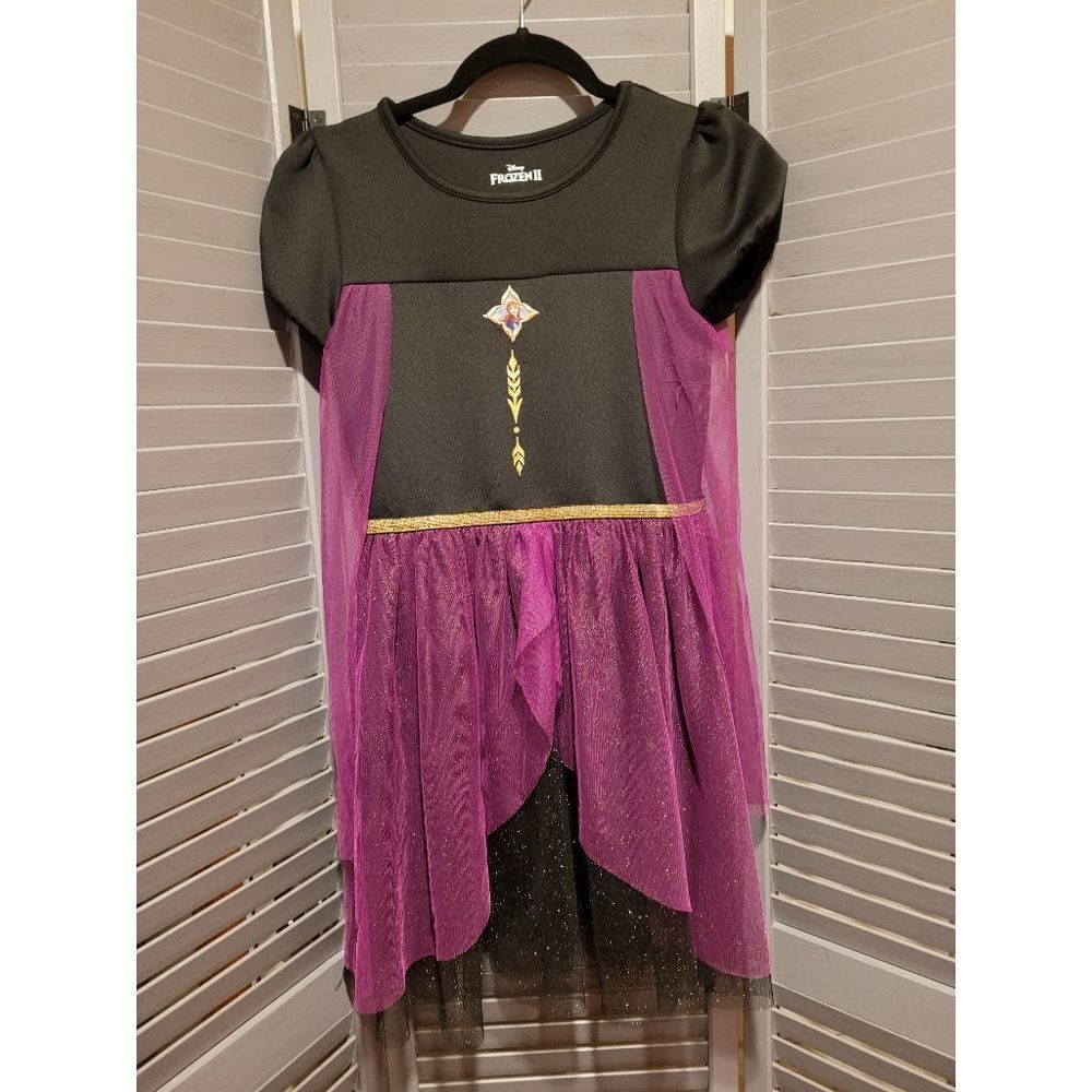 Disney Frozen II Exclusive Anna Cosplay Dress With Cape- Size L/ 10-12